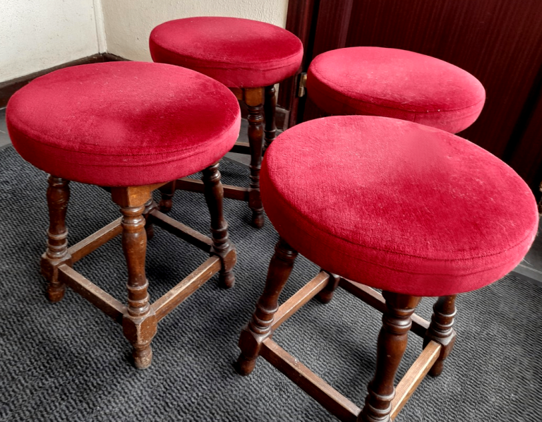 VINTAGE WOODEN PUB STOOLS ALWAYS AVAILABLE: MICROPUBS, HOME BAR, MAN and WOMAN CAVE