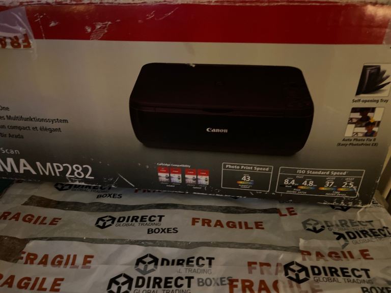 CANON PIXMA MP282 PRINTER PLUS SPARE CANON PG510 BLACK INK CARTRIDGE 