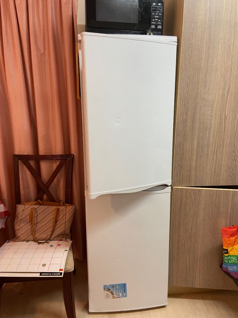 White Fridge Freezer – Good Condition, Clean