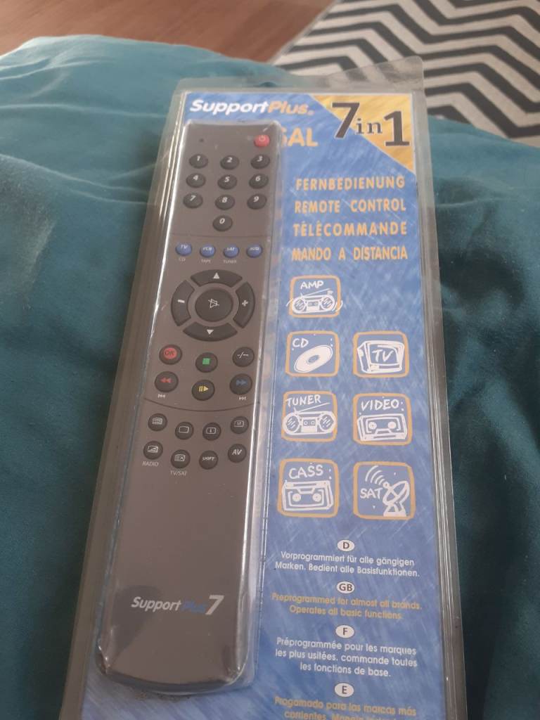Supportplus 7in1 universal tv remote control 