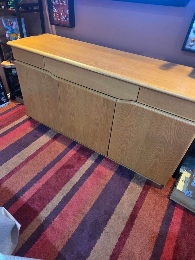 Danish light oak sideboard skovby 