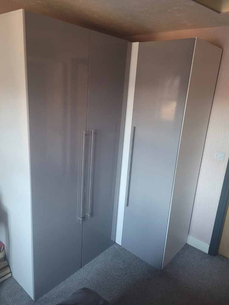 Large Double corner L-shaped wardrobe 
