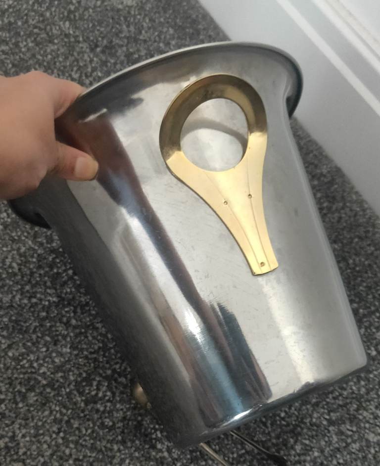 Ice bucket with ice picker 