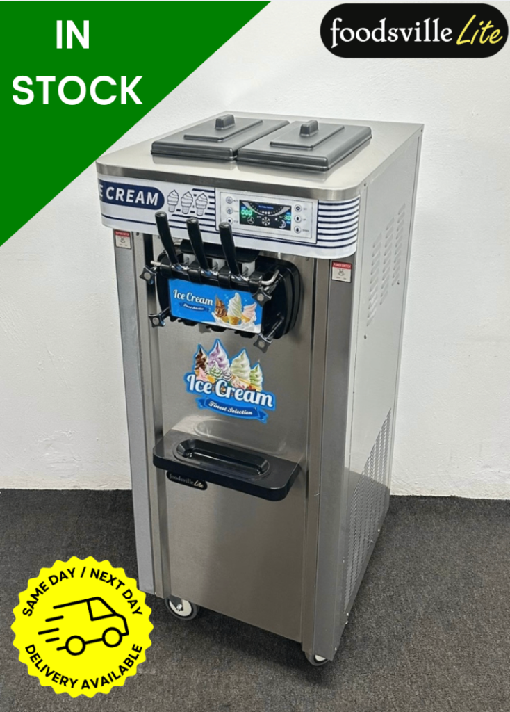 PROFIT NOW, BUY LATER! - NEW Foodsville Lite Double Barrel (2 x 6 Litre) Ice Cream Machine