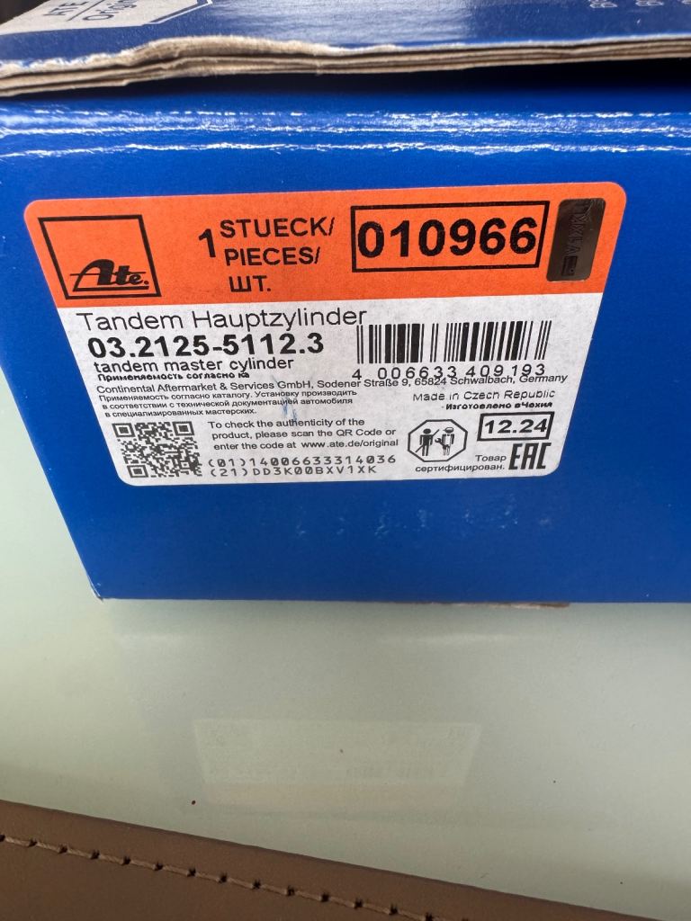 Audi Brake master cylinder 25mm