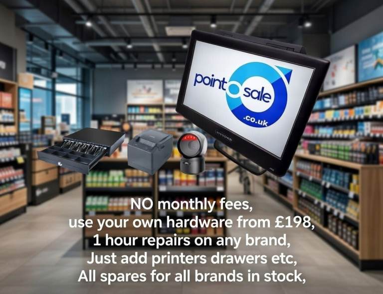 no monthly annual fees cash register epos till pub restaurant wholesale Fast food supermarket