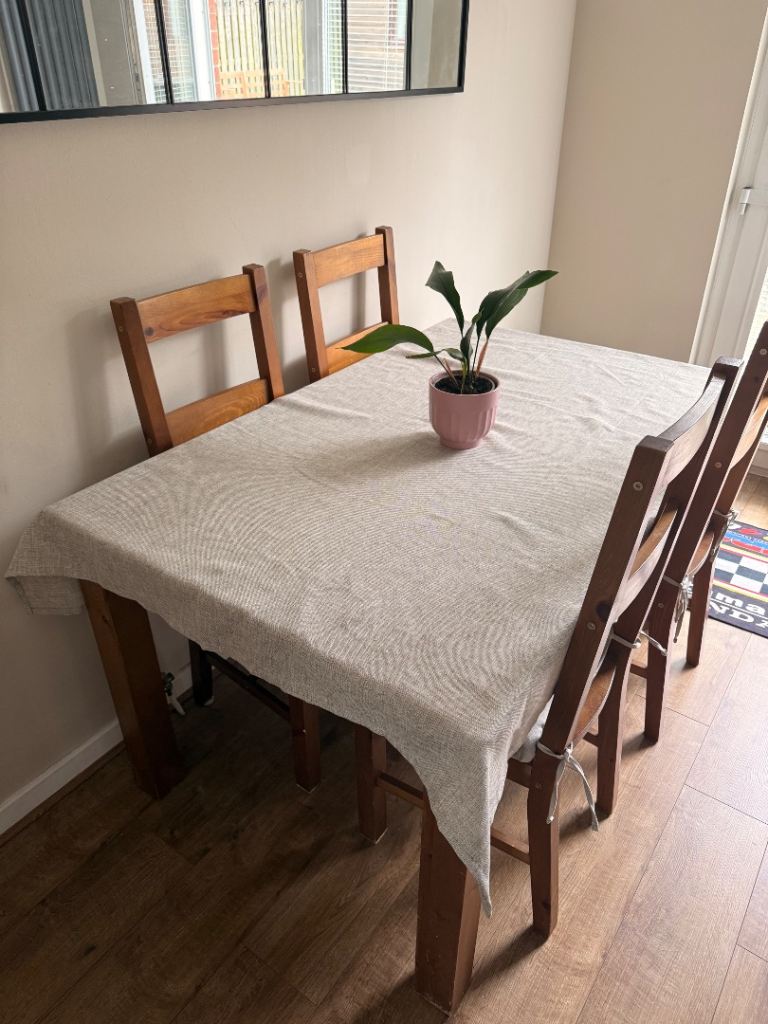 Dining table and chairs 