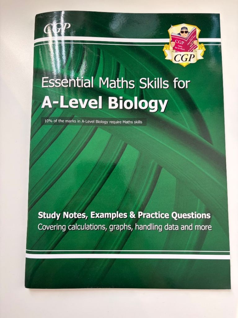 CGP Essential Maths Skills for A-Level Biology Book