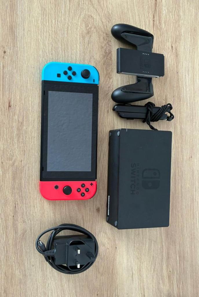Nintendo Switch + Accessories & 3 Games