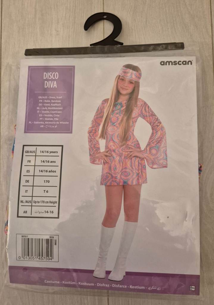 Disco Diva Dressing Up Costume 