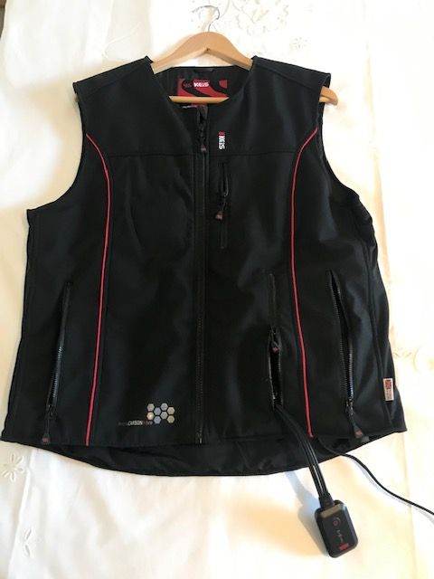 Heated Motorcycle inner Jacket:Keis:temperature controller:12 v fused connect to Battery.