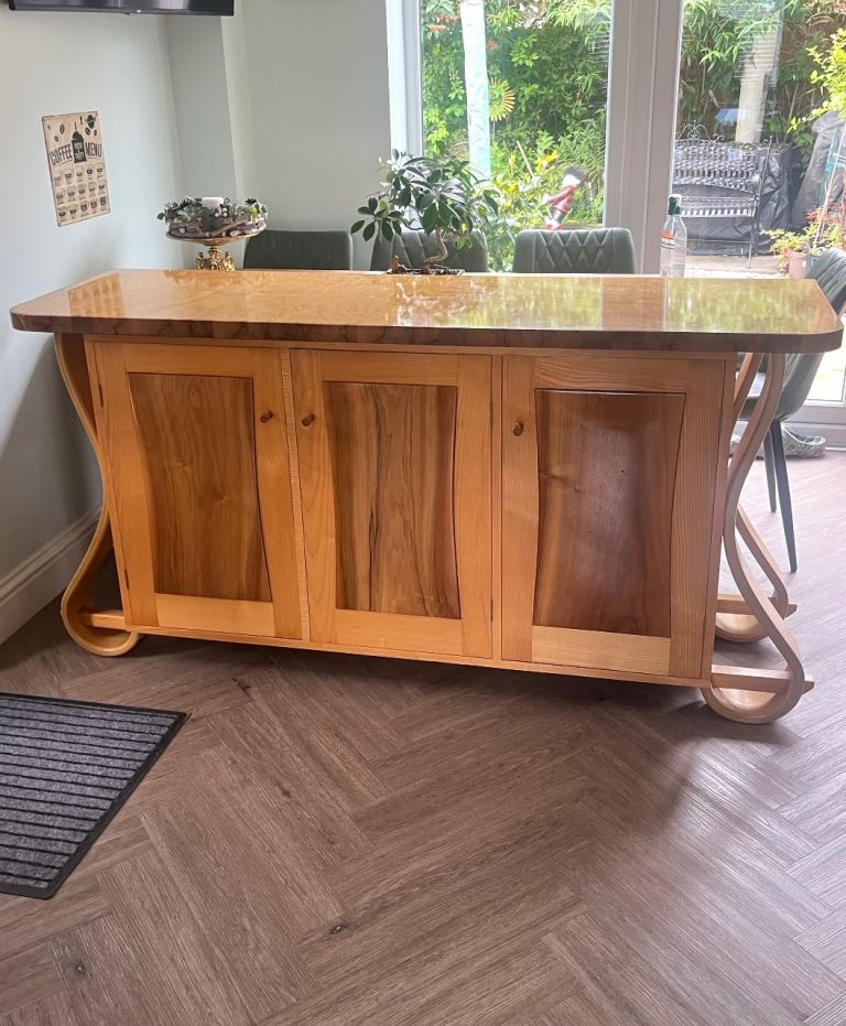 Custom bespoke Philip Beards French Walnut Contemporary sideboard