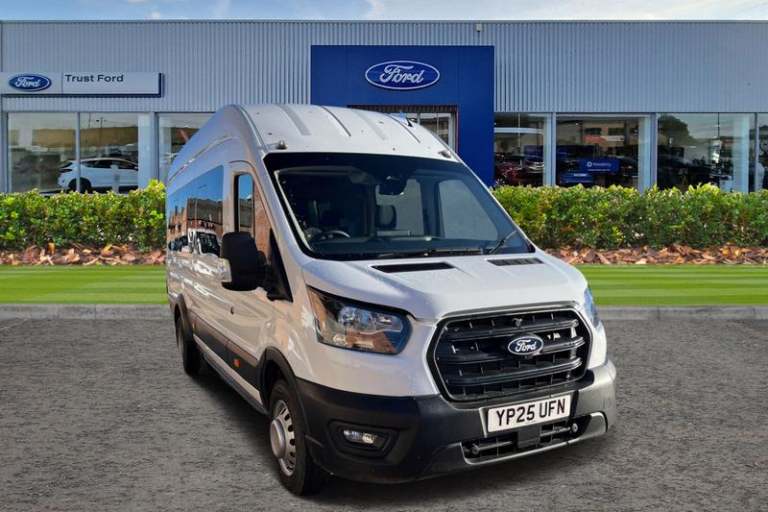 2025 Ford Transit 460 Trend L4 H3 ELWB High Roof 17 Seat Minibus RWD 2.0 EcoBlue 130ps Manual Min...