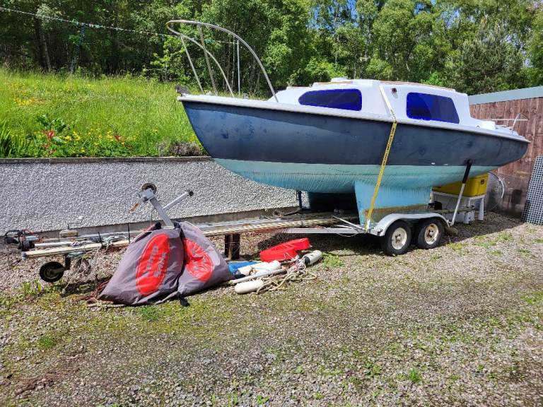 Sea wych 19 sailing Boat with Trailer 