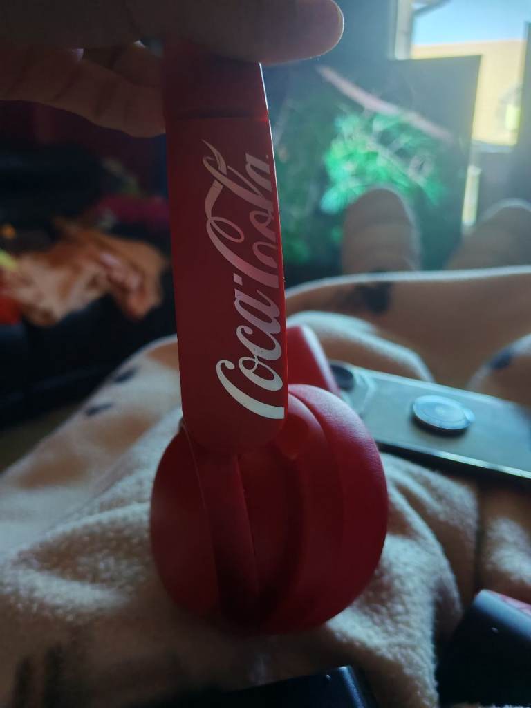Coca cola active noise cancelling over ear headphones with transparency mode and 80 hours run time 