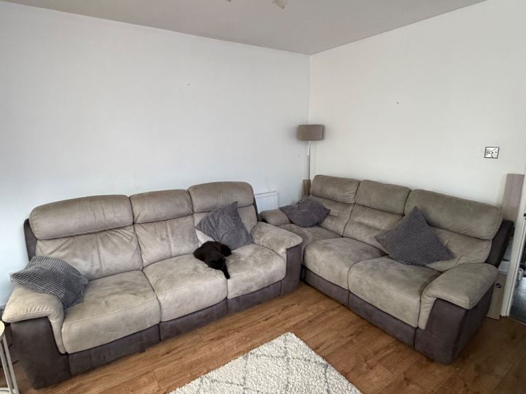 2x DFS manual recliner sofas 