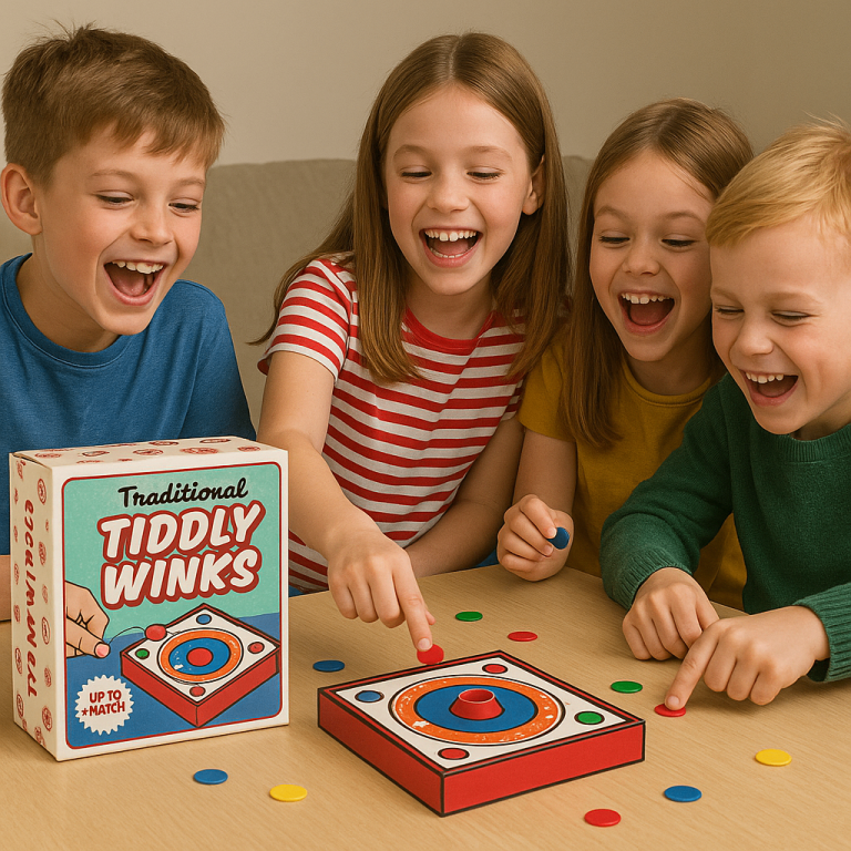 Tiddlywinks Family Game – Classic Retro Kids Skill Game-New sealed in box