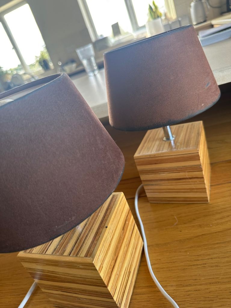 Vintage Brown Desk Lamps 