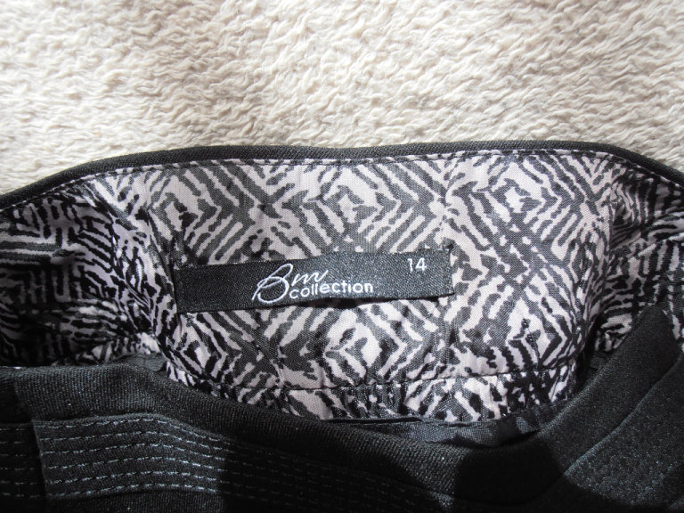 Ladies Black trousers, Bon-Marche , size 14 uk.