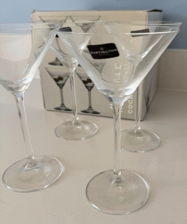 Dartington cocktail glasses 