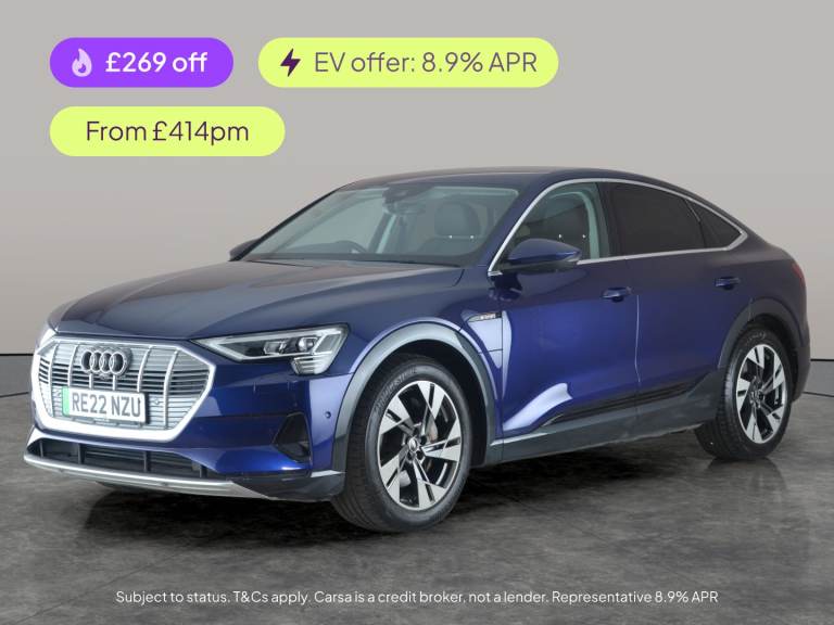 2022 Audi e-tron 55 Sport Sportback 5dr Electric Auto quattro 95kWh (11kW Charger) (408 ps)  Suv ...