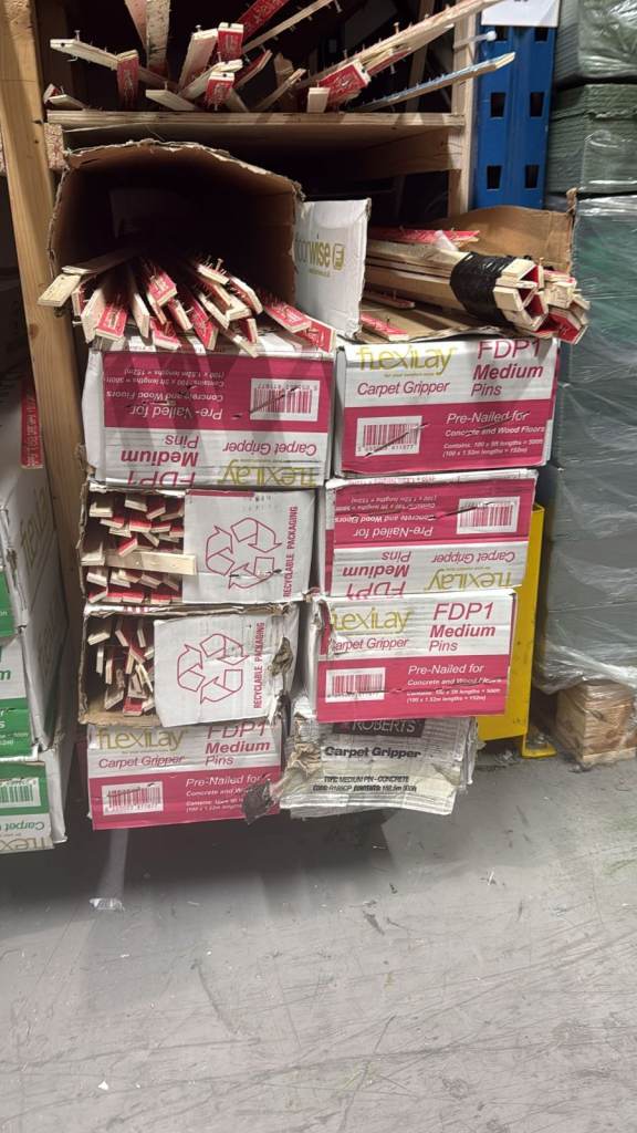 Concrete Gripper. use in carpet installations with a concrete sub floor. £27 Per Box (100 Pieces)