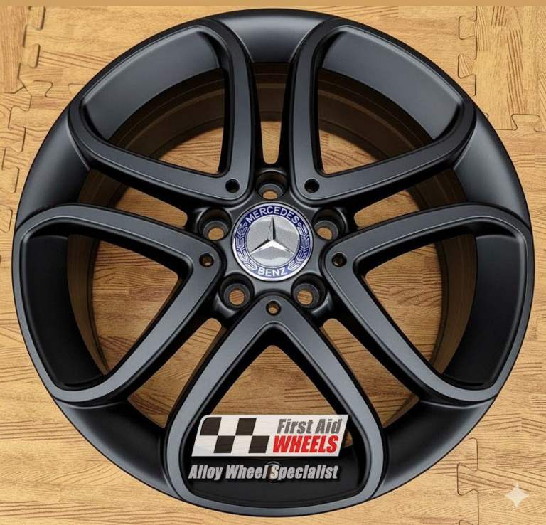 R431BS Swap MERCEDES A B CLASS CLA 4X 17'' GENUINE SATIN BLACK ALLOY WHEELS