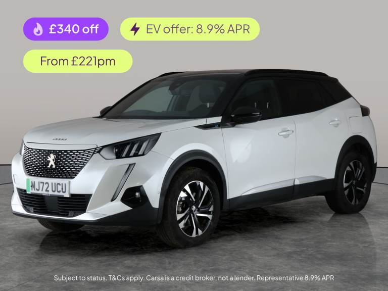 2022 Peugeot E-2008 50kWh GT SUV 5dr Electric Auto (7kW Charger) (136 ps) - REVERSE CAM - NAV - S...