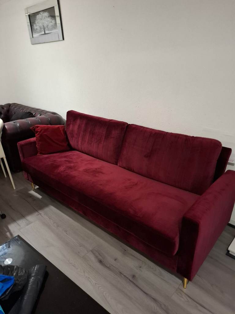 Malverne 3 seater velvet sofa for living room