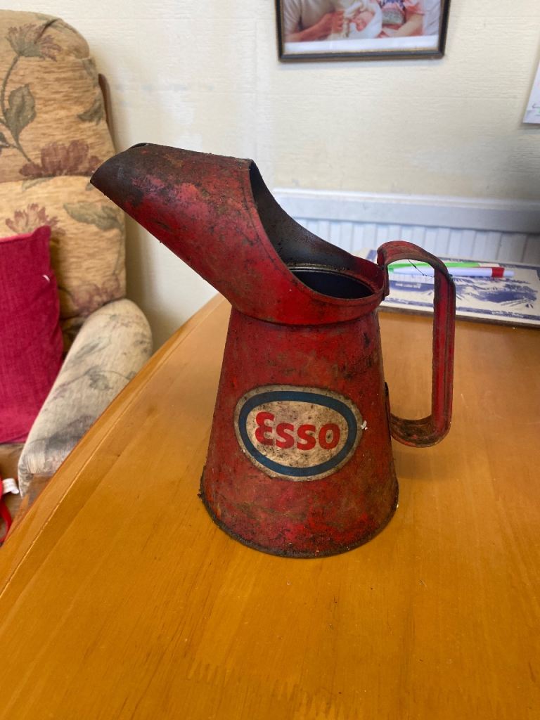 Small vintage esso oil can 