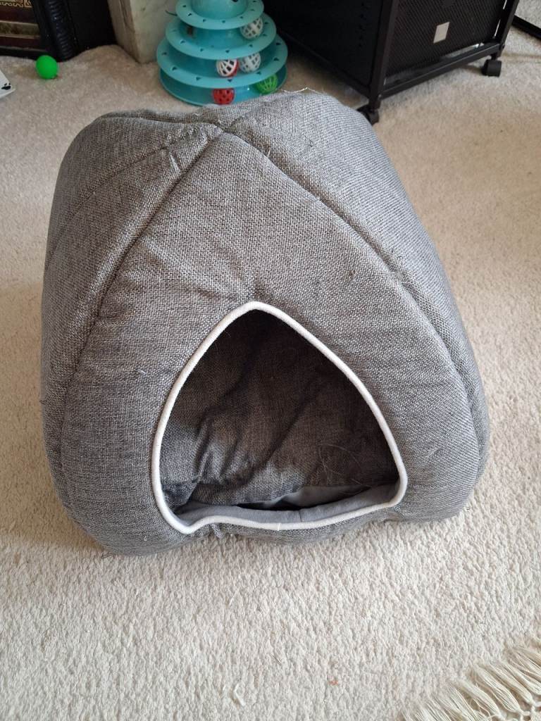 Grey Cat Cave Bed Free