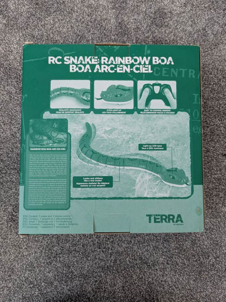 Remote control snake toy