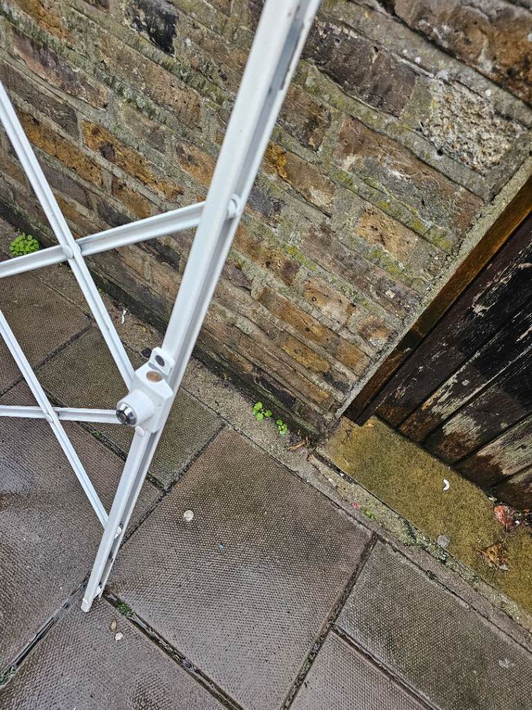 White Metal Security Gate - Good Condition | in Clapham, London | Gumtree