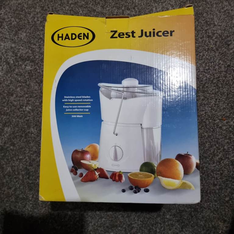Haden Zest Juicer. Fruit and vegetables juicer, pulp separator. Smoothie maker