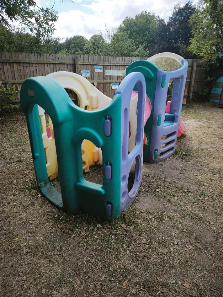 Little tikes slide and climb climbing frame.