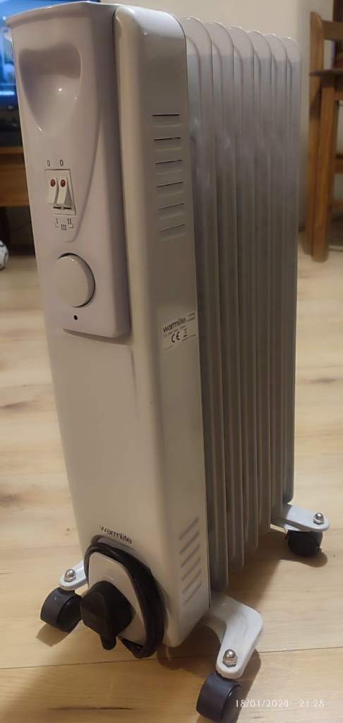 Warmlite Oil Radiator Room Heater