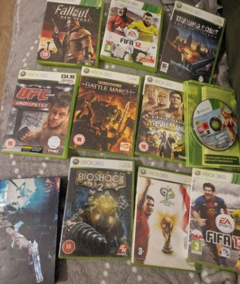 REDUCED PRICE: Xbox 360 Games Bundle – 30+ Titles – GTA, Fallout, CoD ...