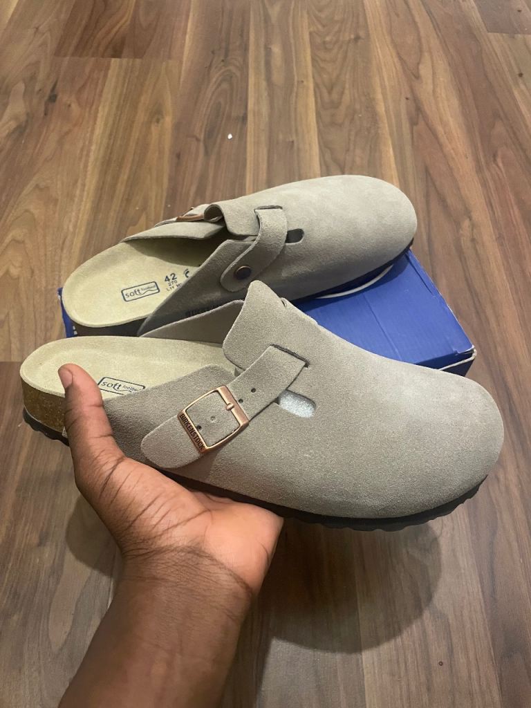 Birkenstock Boston clogs grey