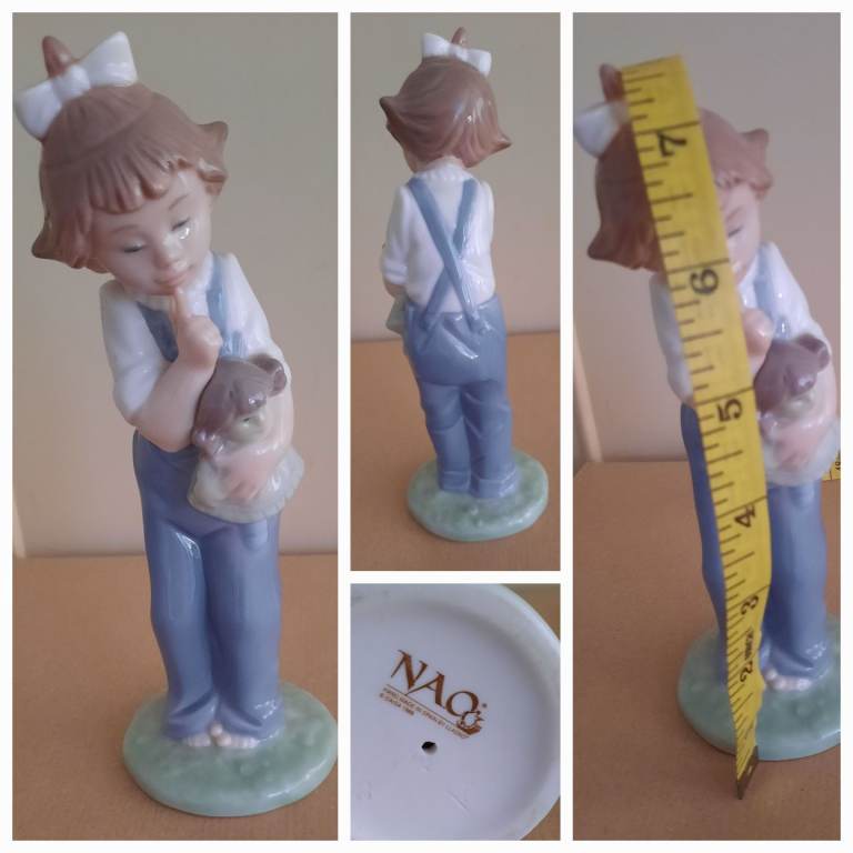 Vintage Figurine NAO Hand made in Spain by LLADRO DAISA 1988 Rare Excellent Condition 
