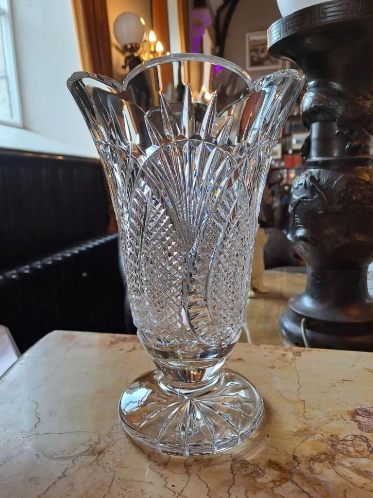 Waterford Crystal Large Footed Vase