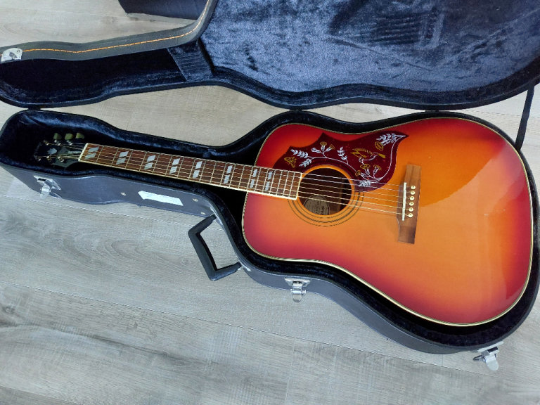 1996 Epiphone Hummingbird - w/HSC (Samick Factory Korea)