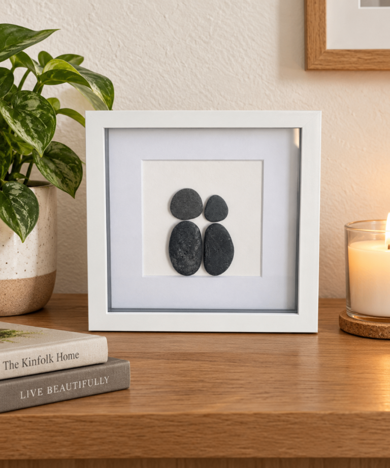 Pebble Art Picture Frame