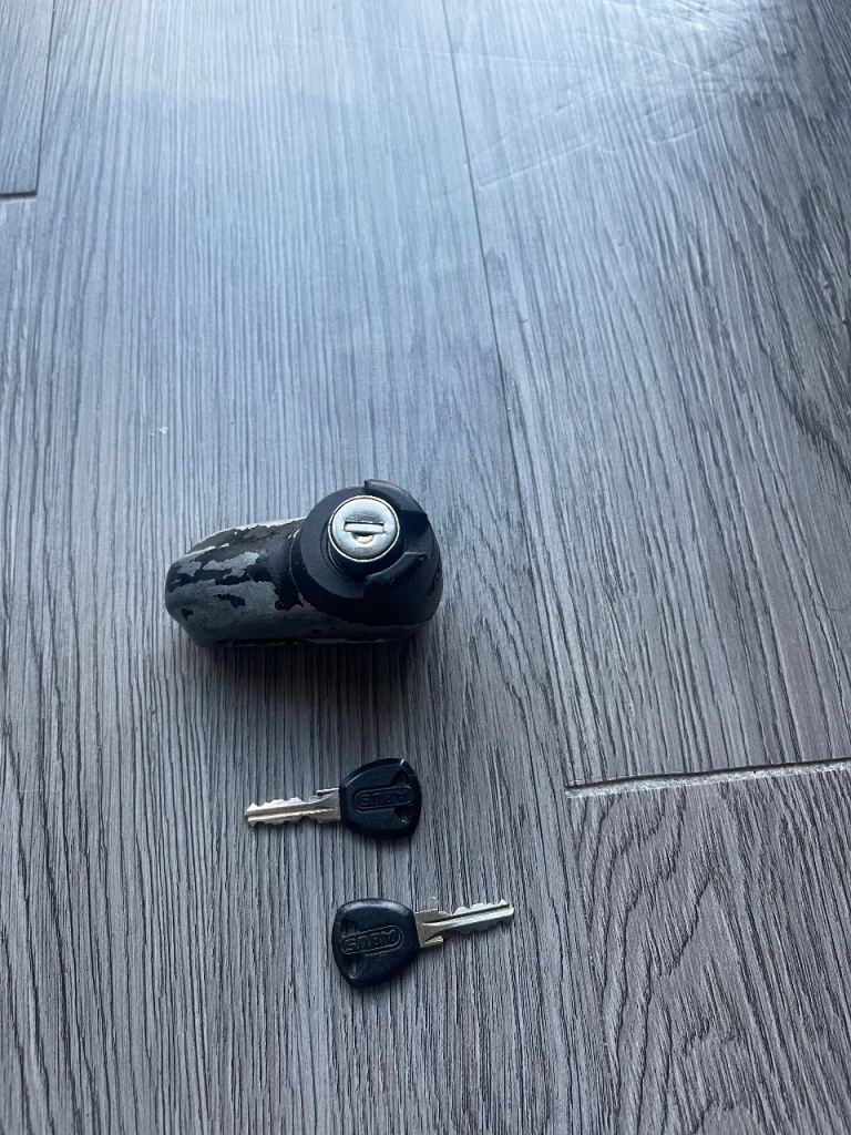 Abus Disc Lock and Unbranded Handle bar Lock