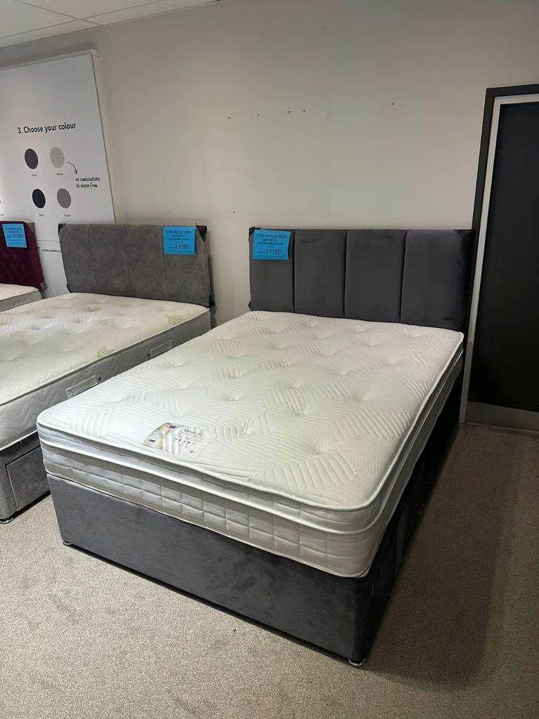  Christmas Super Saver!🎄❄️ Divan Double Bed With Mattress | Free Delivery 🎁 **