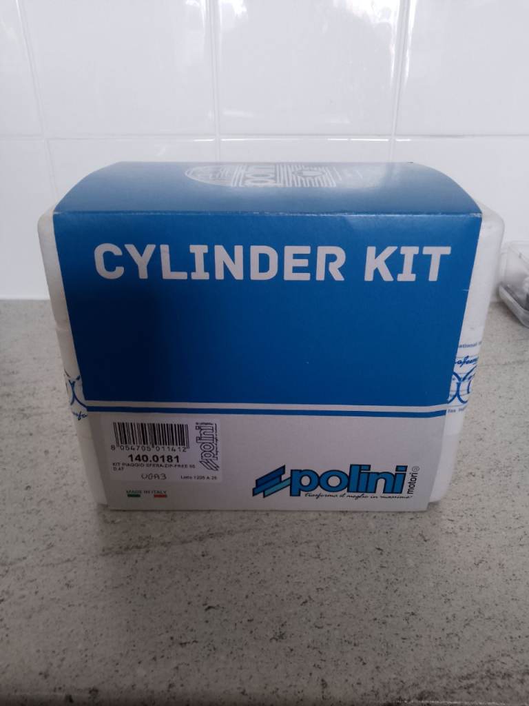 Polini 70cc Cylinder kit plus small end bearing complete 