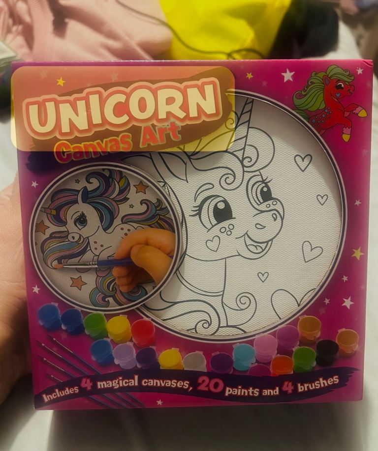 Unicorn Kids Canvas Art Set 🦄🦄🦄