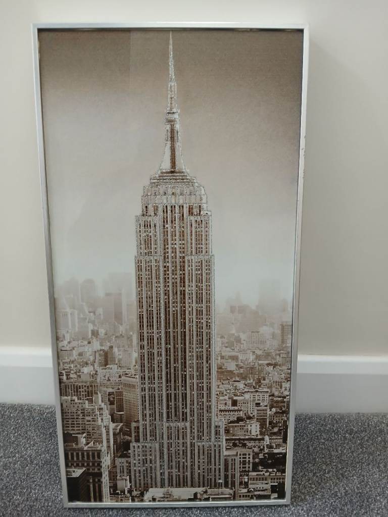 Framed Empire State Building picture