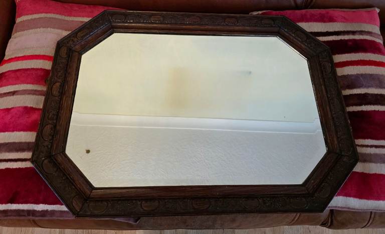 Beautiful oak framed mirror 