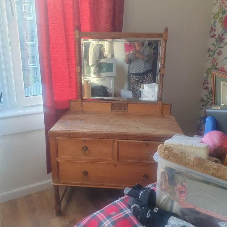 Oak Dressing Table with mirror