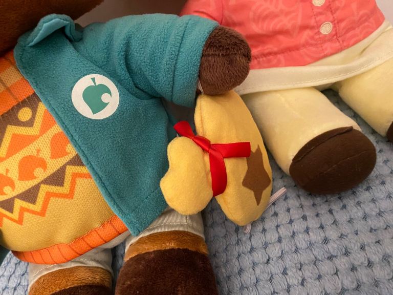 Build-A-Bear Animal Crossing Bundle ACNH Isabelle & Tom Nook Plush Toy